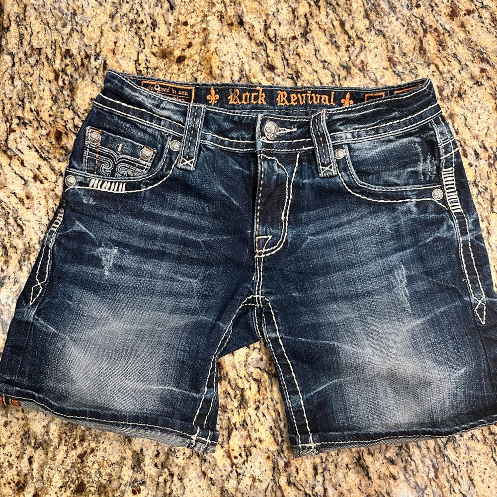 Rock Revival Bermuda Jean short
